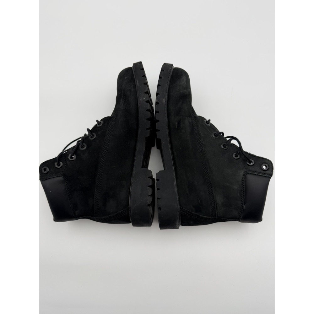 Junior's Timberland Premium 6 IN Waterproof Boot Black Nubuck Size 6 - Picture 6 of 11
